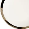 Assiette à dessert faïence bord liseré doré Ø20cm (2 modèles) < Gifi Online