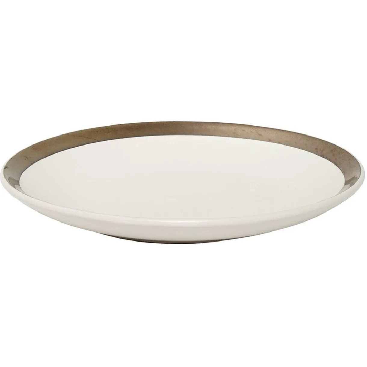 Assiette à dessert faïence bord liseré doré Ø20cm (2 modèles) < Gifi Online