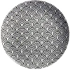 Assiette à dessert motif vague japonaise gris Ø19cm