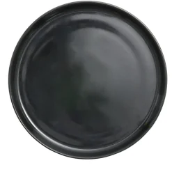 Assiette à dessert Oslo en grès noir Ø20cm < Gifi Discount