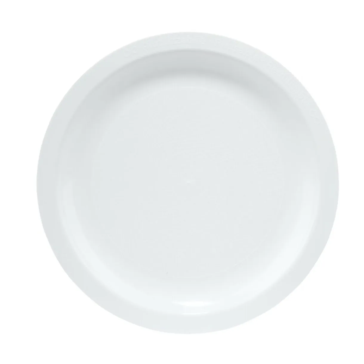 Assiette à dessert plastique x12 blanc Ø18,5cm < Gifi Hot