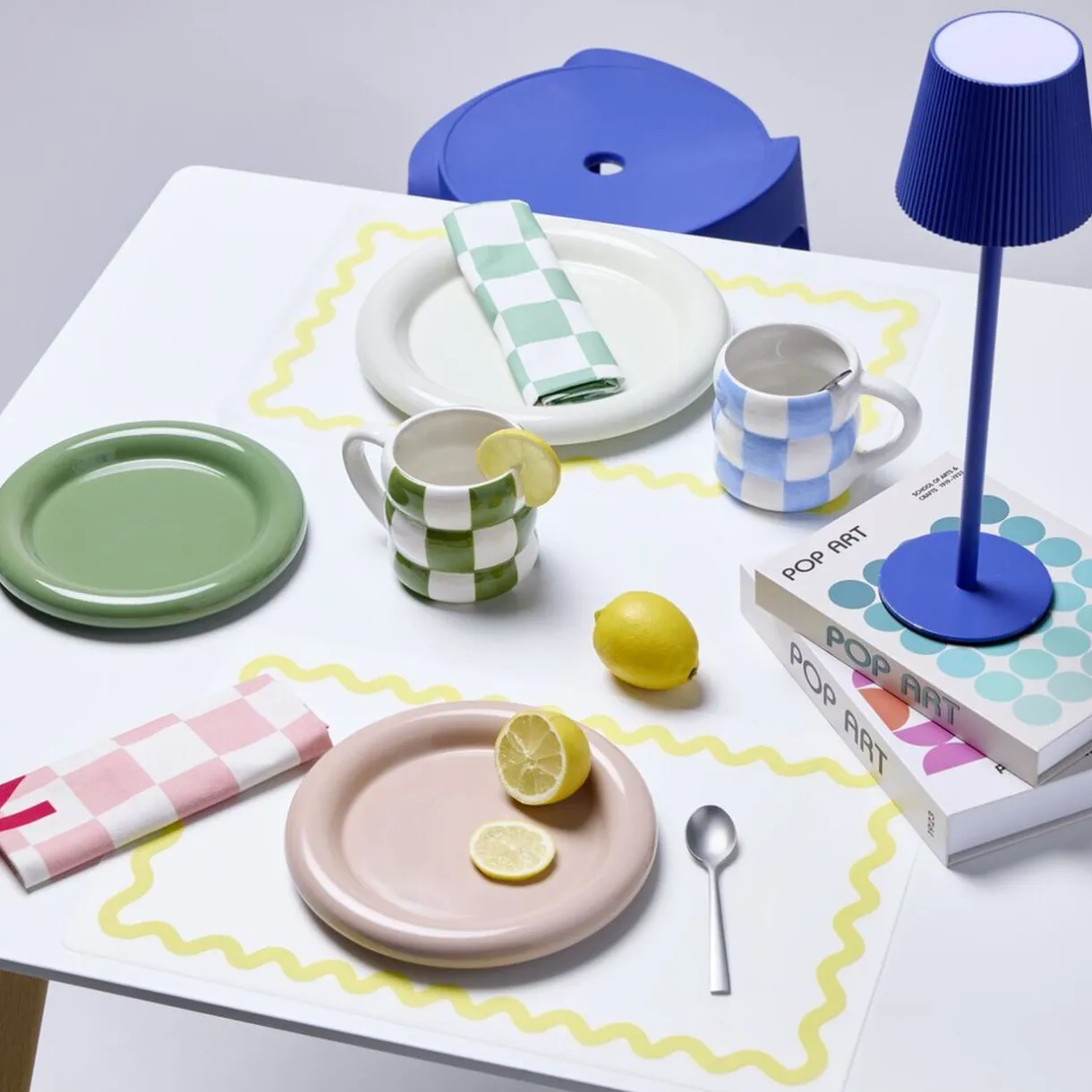Assiette à dessert ronde Bubble céramique unie Ø21cm (3 modèles) < Gifi