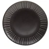 Assiette à dessert ronde céramique noir Ø21cm < Gifi