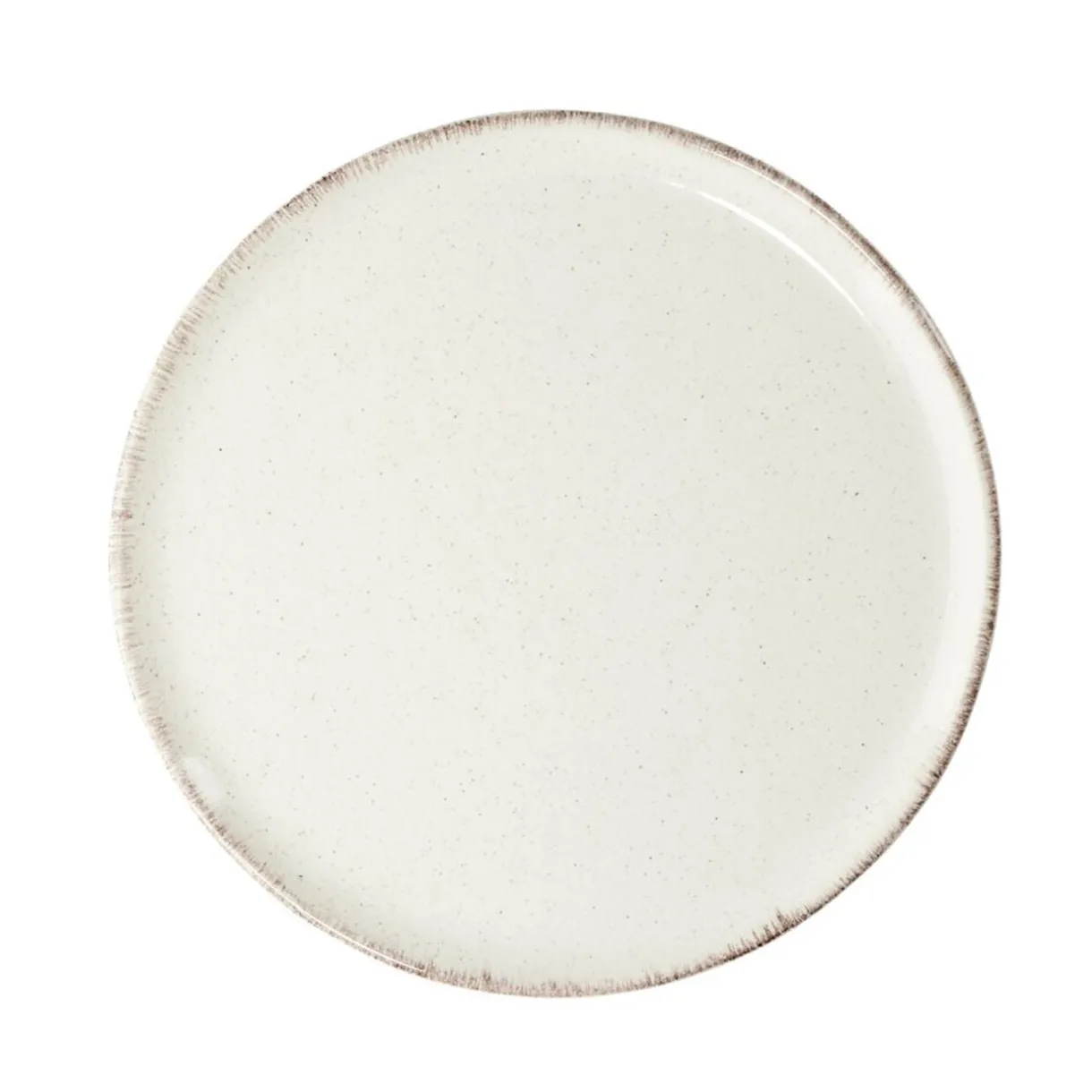 Assiette à dessert ronde Lisbonne grès beige Ø20,5cm < Gifi Online