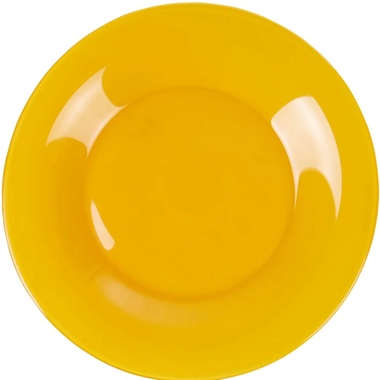 Assiette à dessert ronde Luminarc Zana jaune moutarde Ø20cm