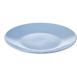 Assiette à dessert ronde Madrid grès bleu Ø20,5cm < Gifi New