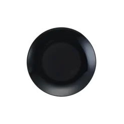 Assiette à dessert ronde motif marbre gris Ø20.5cm