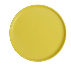 Assiette à dessert ronde Nordic porcelaine jaune Ø22cm < Gifi Best