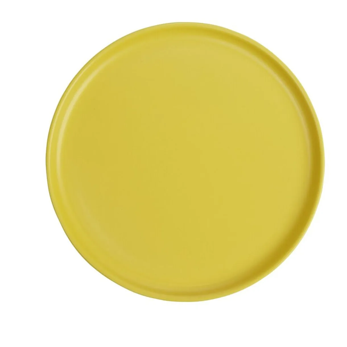 Assiette à dessert ronde Nordic porcelaine jaune Ø22cm < Gifi Best