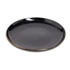 Assiette à dessert ronde Oslo faïence noire Ø20cm < Gifi Discount