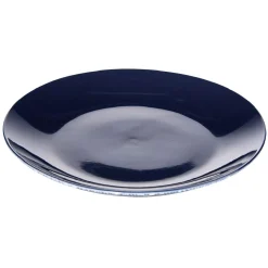 Assiette à dessert ronde vague japonaise bleue et blanche Ø20.5cm < Gifi Sale