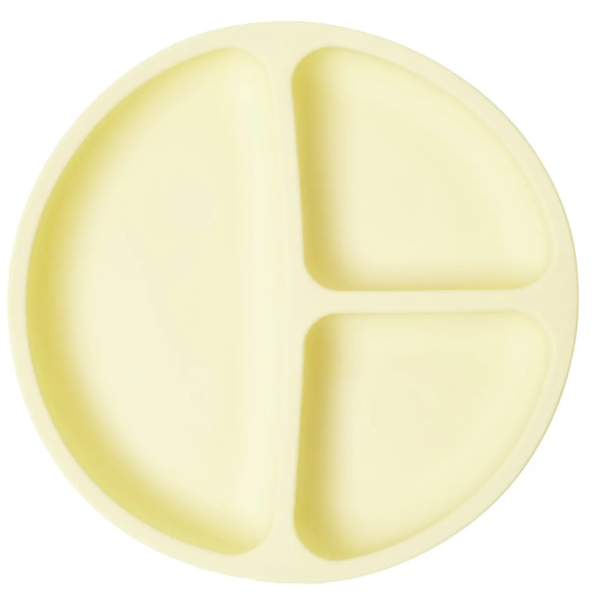 Assiette enfant compartimentée en silicone avec ventouse Ø20xH3,5cm (2 modèles) < Gifi Outlet