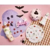 Assiette jetable x8 carton Halloween fantôme mignon blanc Ø23cm < Gifi Hot