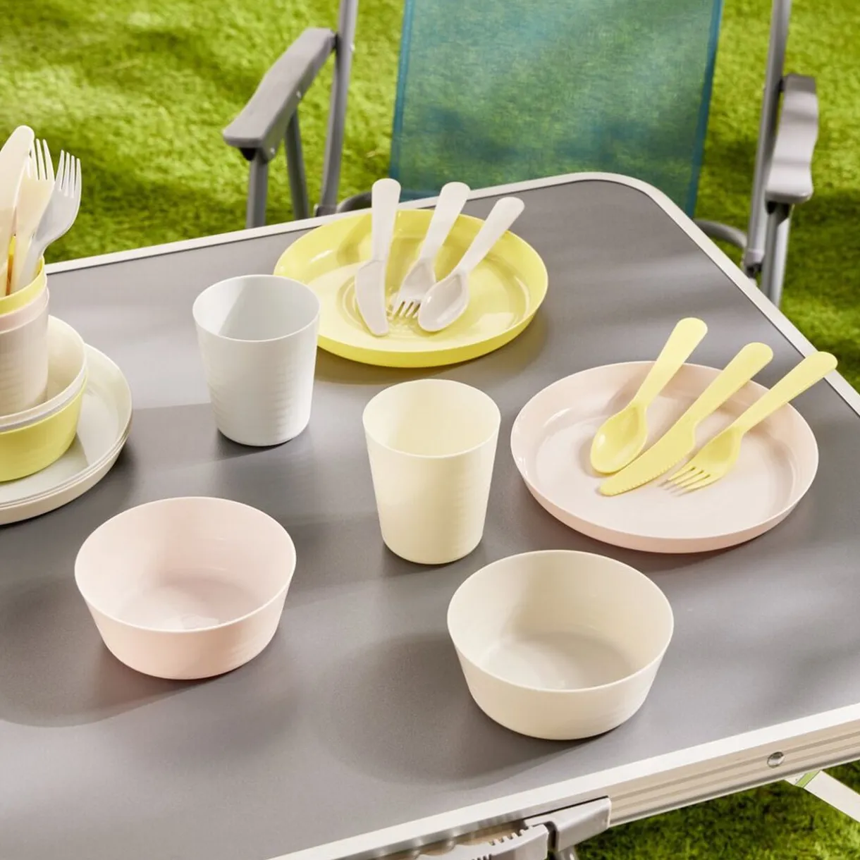 Assiette à pique-nique x5 plastique réutilisable Ø18,5cm < Gifi Best