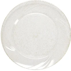 Assiette plastique réutilisable x4 pailletée dorée Ø26cm < Gifi