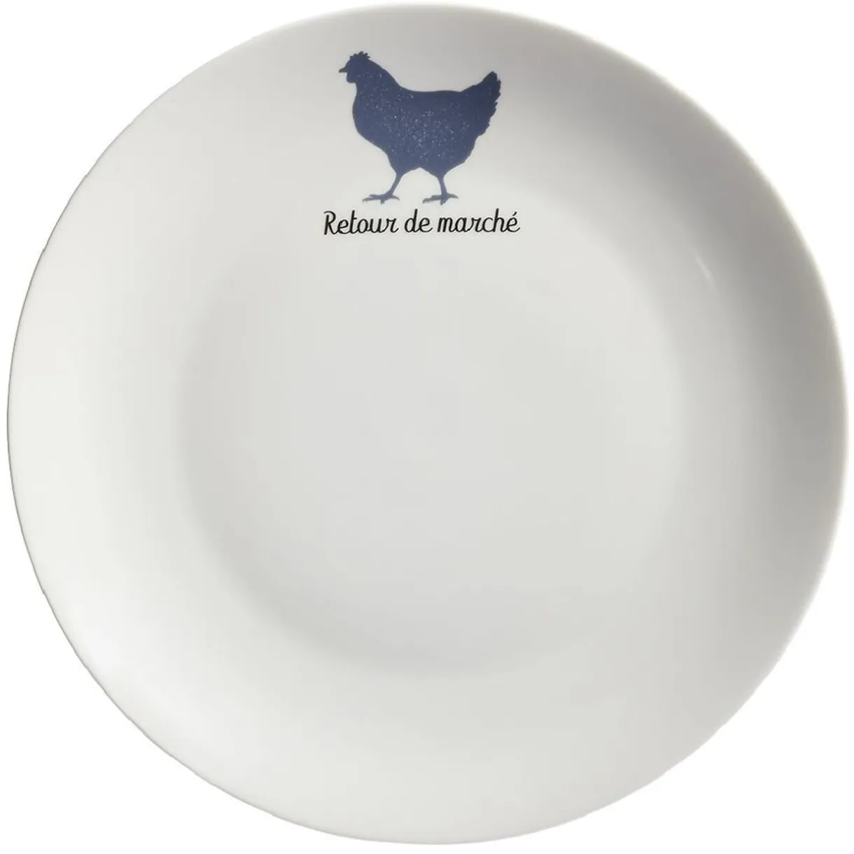 Assiette plate beige motif poule Ø26cm < Gifi Hot