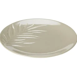 Assiette plate céramique motif feuille Ø26,5 cm (2 modèles) < Gifi Online