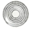 Assiette plate Dakar porcelaine noir et blanc Ø27cm < Gifi Outlet