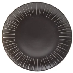 Assiette plate en céramique noir Ø27cm
