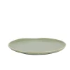 Assiette plate en faïence vert Ø27xH1,7cm