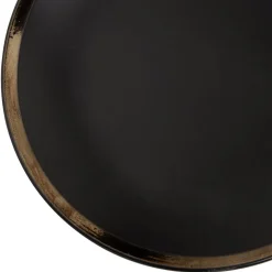 Assiette plate faïence bord liseré doré Ø27cm (2 modèles)