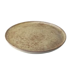 Assiette plate Istanbul en faïence brun Ø21cm < Gifi New