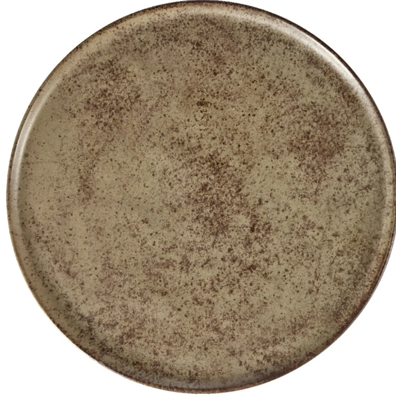 Assiette plate Istanbul en faïence brun Ø28cm