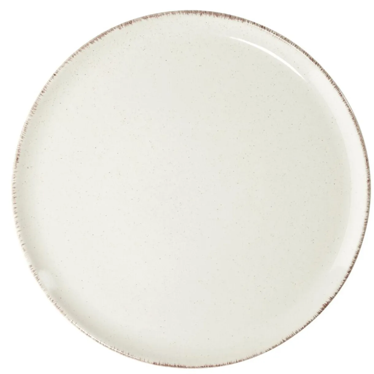 Assiette plate Lisbonne en grès beige Ø27cm < Gifi Discount