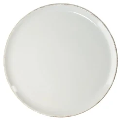 Assiette plate Lisbonne en grès gris Ø27cm