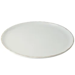 Assiette plate Lisbonne en grès gris Ø27cm