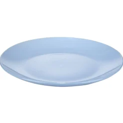 Assiette plate Madrid grès bleu Ø26,7cm < Gifi Discount