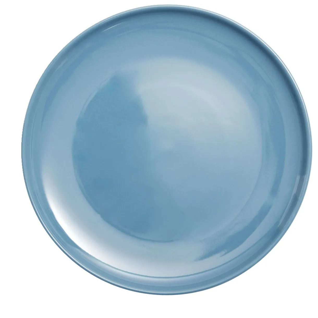 Assiette plate Oslo en grès bleu Ø27cm < Gifi Online