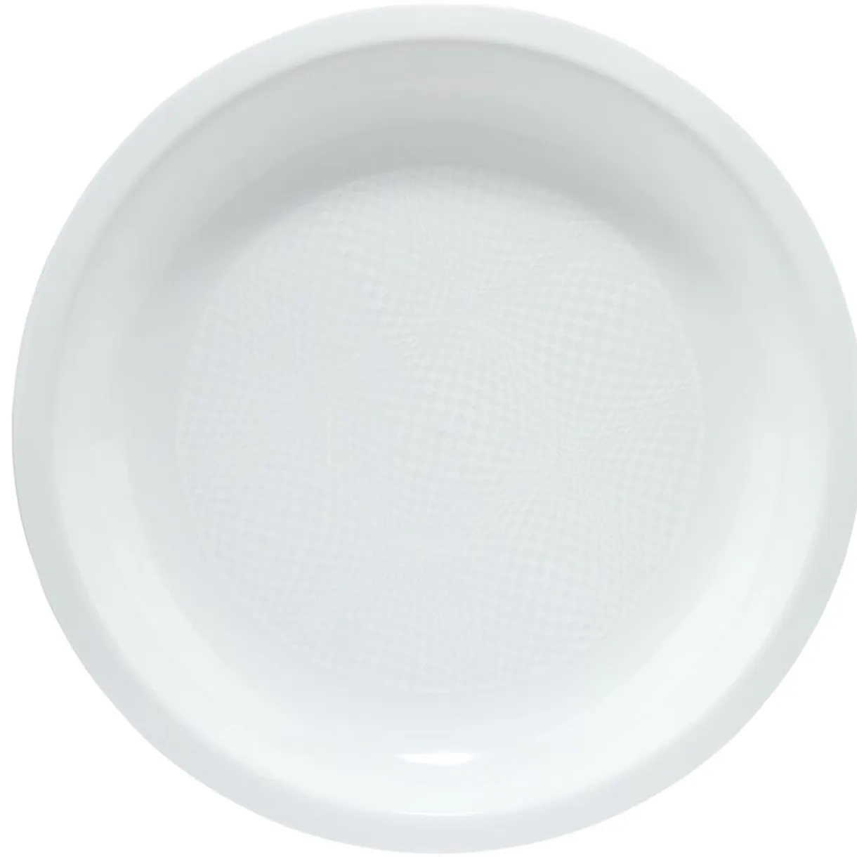 Assiette plate plastique x12 blanc Ø22cm < Gifi Clearance