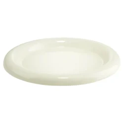 Assiette plate ronde Bubble céramique unie blanc écru Ø26cm < Gifi Clearance