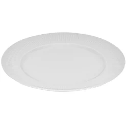 Assiette plate ronde contour strié gris perle Ø27cm < Gifi Best