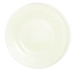 Assiette plate ronde liseré blanc verre transparent vert sauge Ø26cm