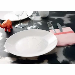 Assiette plate ronde Luminarc opale blanche Ø25cm