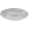 Assiette plate ronde motif géométrique noir et blanc Ø26.5cm (3 modèles)
