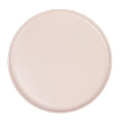 Assiette plate ronde Nordic porcelaine rose Ø28cm