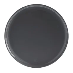 Assiette plate ronde Oslo grise