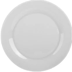 Assiette plate ronde verre Luminarc Zana blanche Ø26cm