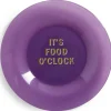 Assiette plate verre coloré avec message Ø20cm (3 modèles)