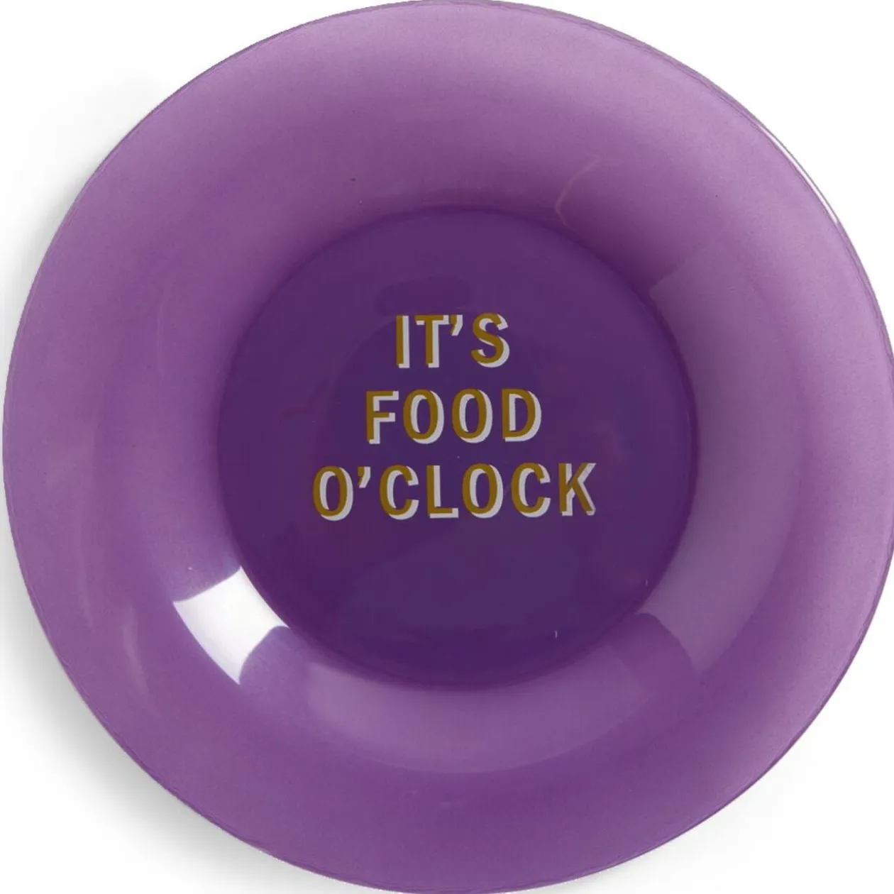 Assiette plate verre coloré avec message Ø20cm (3 modèles)
