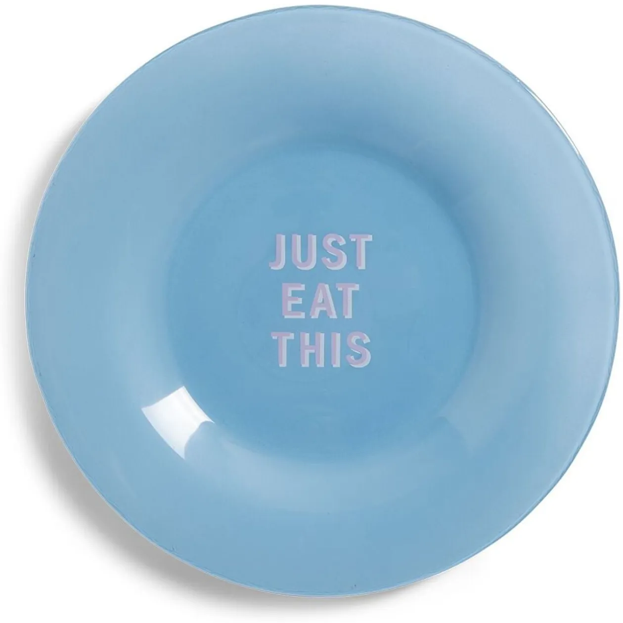 Assiette plate verre coloré avec message Ø20cm (3 modèles)