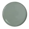 Assiette ronde plate Nordic porcelaine vert Ø28cm