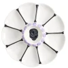 Assiette à tapas Halloween motif tête de mort dolomite blanc Ø24cm < Gifi Discount