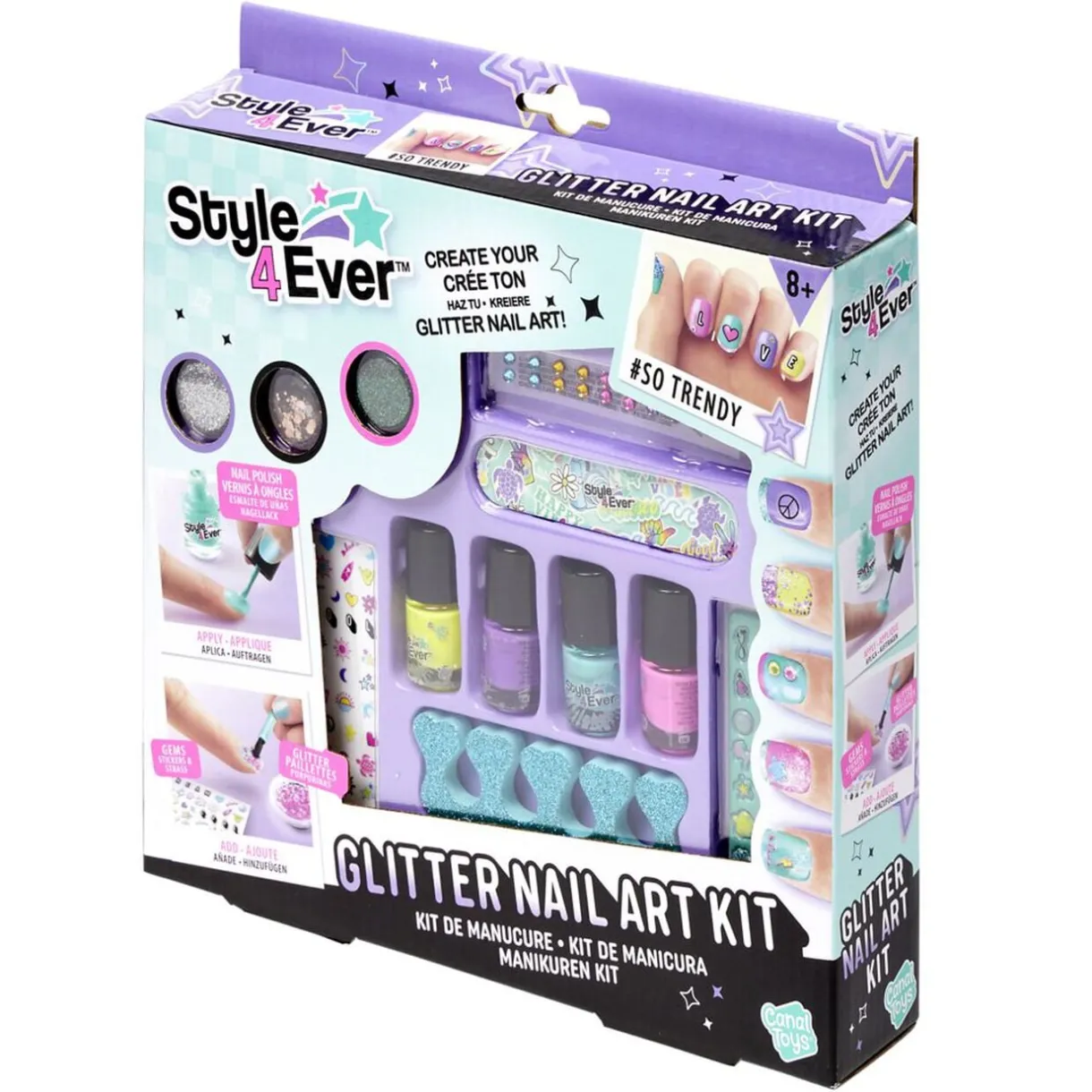 Atelier manucure enfant Style 4 Ever avec accessoires vernis stickers paillettes < Gifi Discount