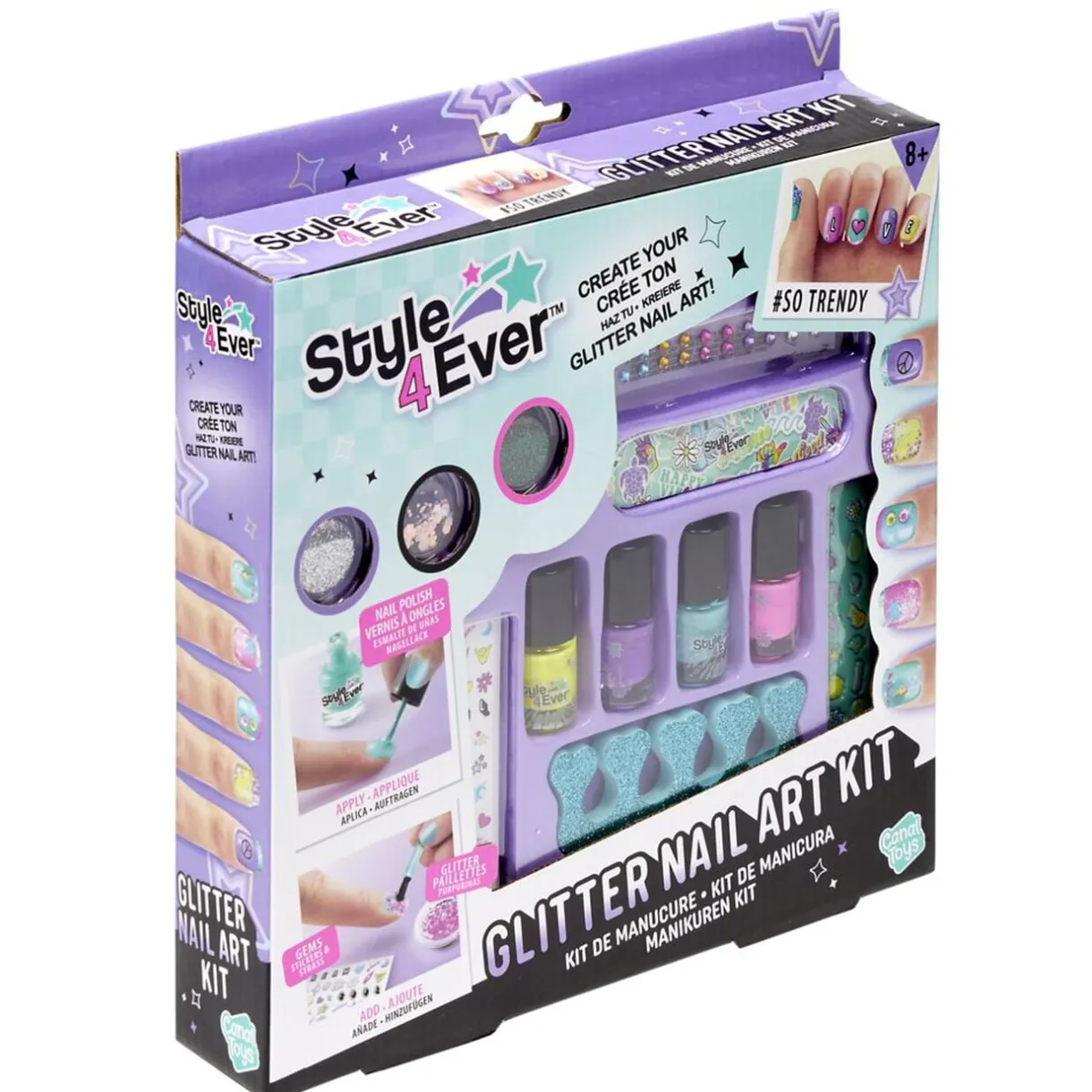Atelier manucure enfant Style 4 Ever avec accessoires vernis stickers paillettes < Gifi Discount