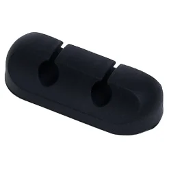 Attache câble adhésif 2 entrées noir ou blanc < Gifi Best