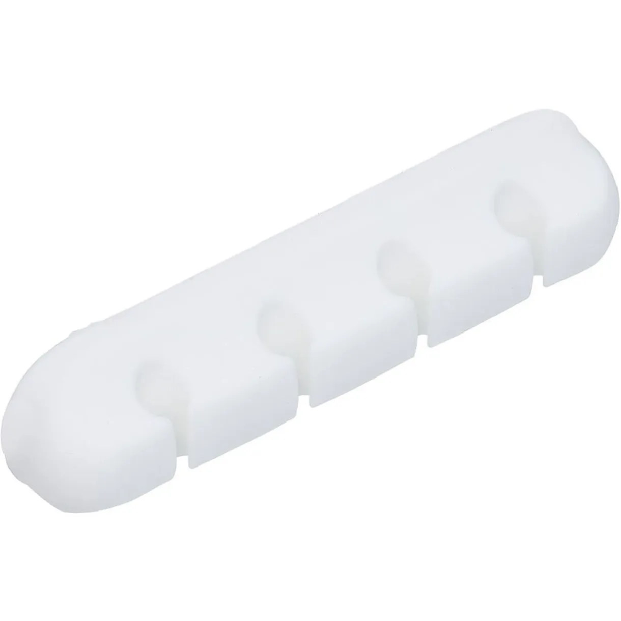 Attache câble adhésif 4 entrées noir ou blanc < Gifi Outlet
